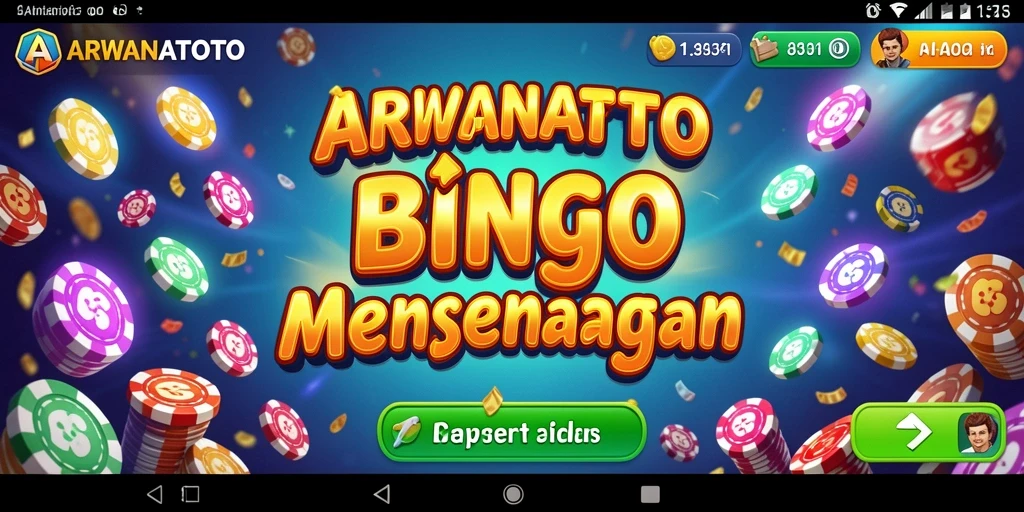 Screenshot gameplay ARWANATOTO menampilkan aksi Bingo yang seru.