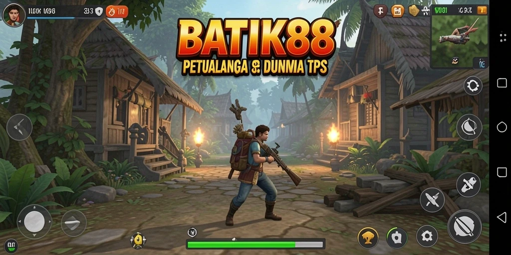 Tampilan gameplay BATIK88 penuh aksi tembak-menembak.