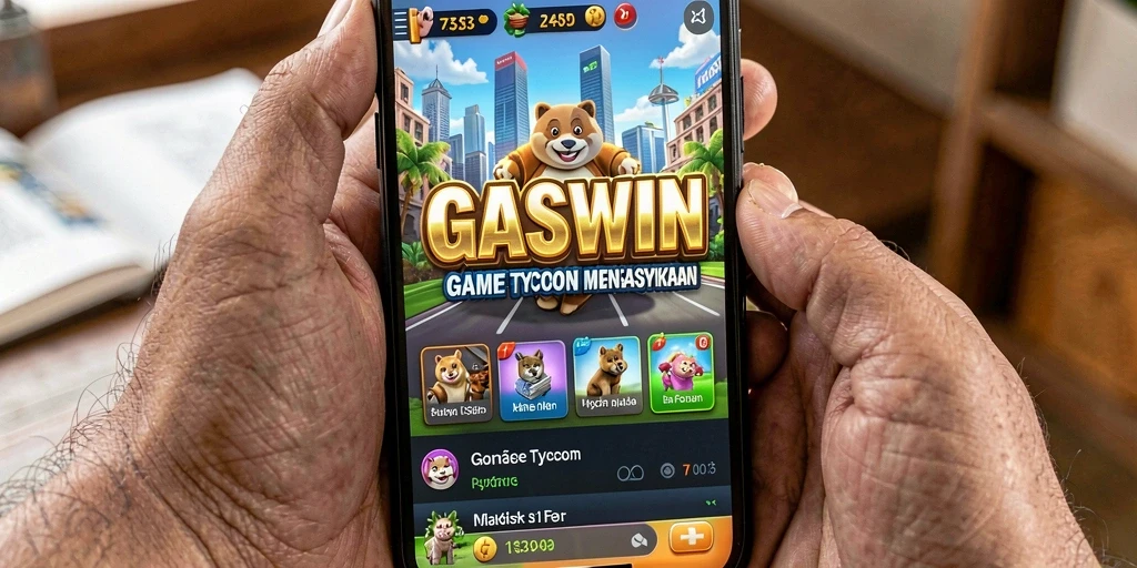 Screenshot GASWIN menampilkan gameplay Tycoon yang menarik dan kompetitif.