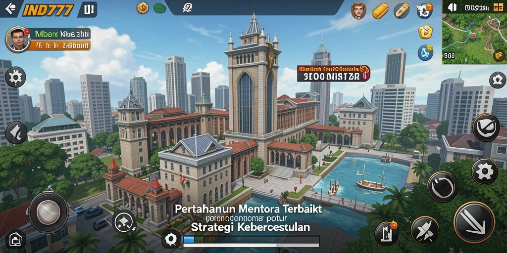 Tangkapan layar gameplay IND777 yang intens dengan strategi menara.