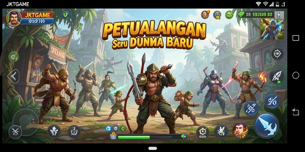 Tampilan menakjubkan dari gameplay JKTGAME menunjukkan petualangan seru.