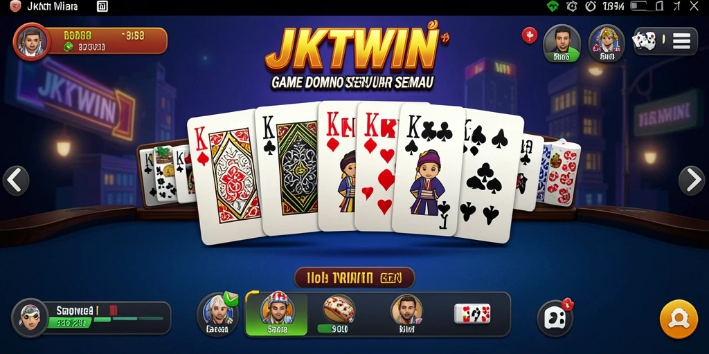 Tampilan gameplay seru di JKTWIN dengan teman-teman.