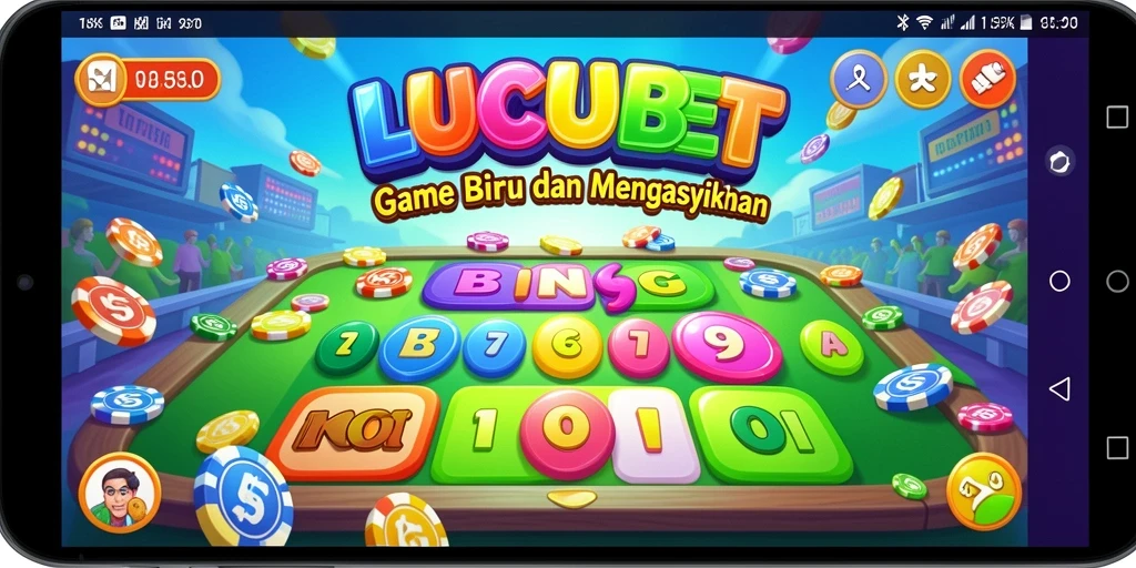 Tampilan gameplay menarik dan penuh warna dalam LUCUBET.