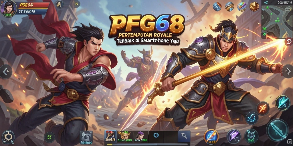 Gameplay PGG68 yang seru dan menegangkan dalam pertempuran Battle Royale.