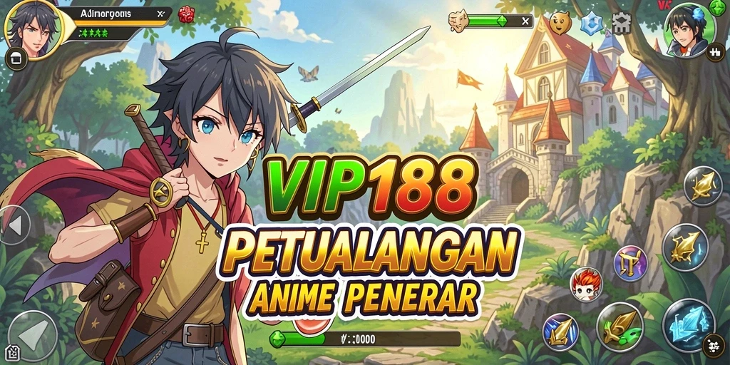 Tampilan gameplay VIP188 yang penuh warna dan dinamis.