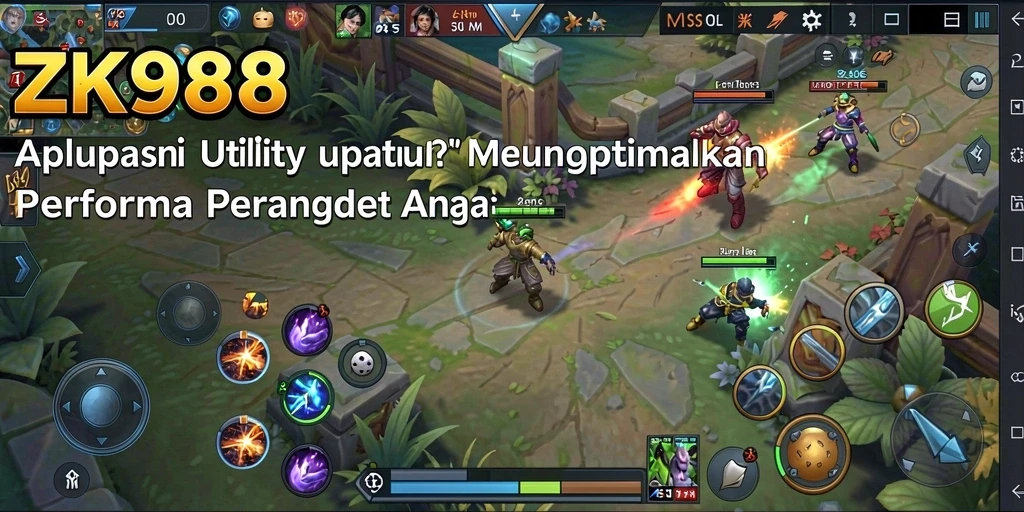 Tampilan antarmuka pengguna ZK988 yang sederhana dan informatif.